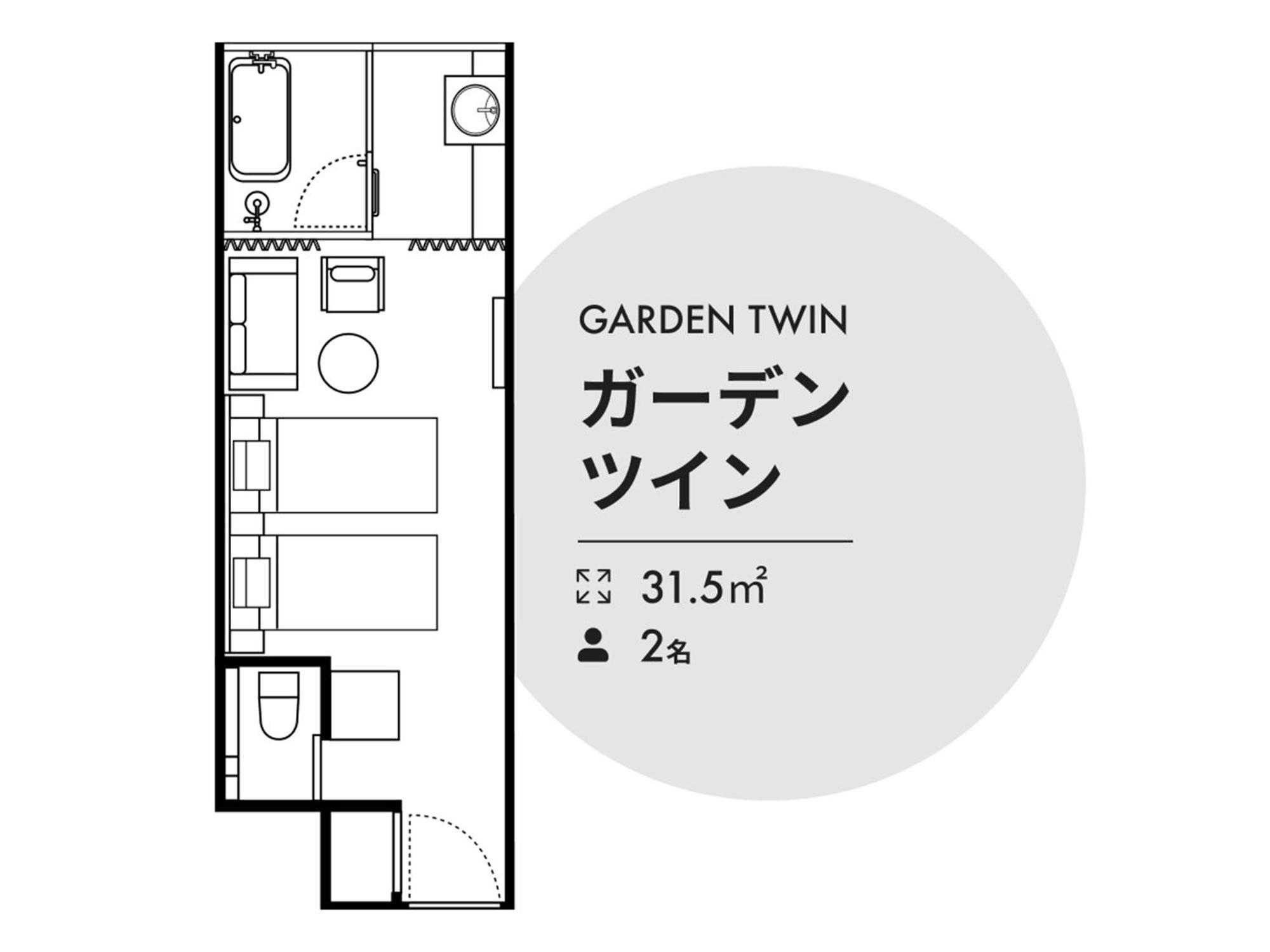 Twin Room Garden View Non-Smoking